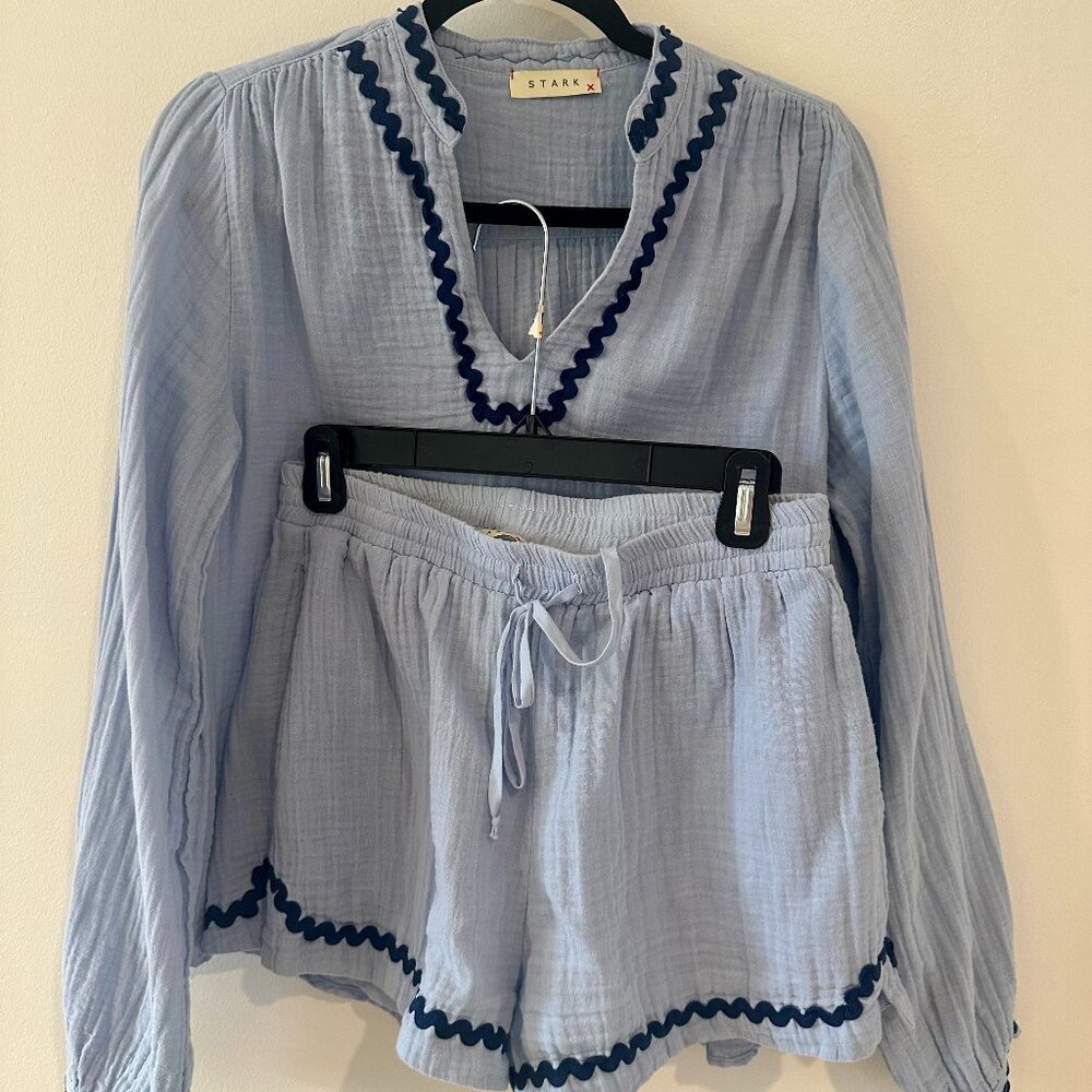 Stark x Gauze Short Set w Detail